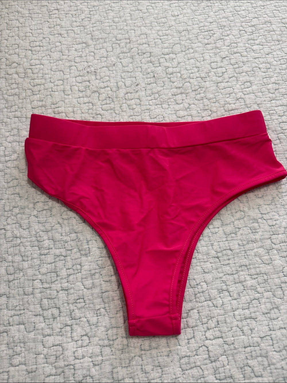 Nwot iHeartRaves High-Waist Bikini Bottom in Fuchsia - rave bottoms